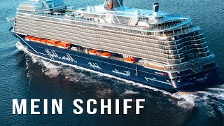 Самые большие круизные корабли в мире. Круизный корабль MEIN SCHIFF. DJI Mavic аеросъемка с дрона.