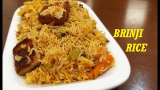 How To Make Quick & Tasty Brinji Recipe - Lunch RecipeBrinji Rice| Brinji Sadam