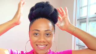 This Massive MAKE-THEM-STARE NATURAL HAIR bun hack will change your life!