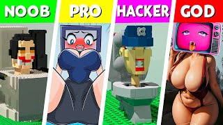 LEGO ALL Characters in Skibidi Toilet: Noob, Pro, HACKER! | Skibidi Toilet (Collection #350)