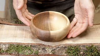 Wood Turning - Making a Natural Wooden Bowl