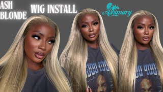 🔥 THIS BLONDE WIG IS EVERYTHING!😍👱🏾‍♀️ GLUELESS INSTALL FT ASHIMARY HAIR