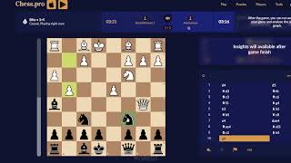 Playing Against Level 1 Stockfish Computer Bot As Black! Playing ChessPro. #chess #2024 #bot