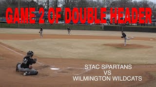 GAME 2 STAC SPARTANS BASEBALL VS WILMINGTON WILDCATS IN DURHAM NORTH CAROLINA