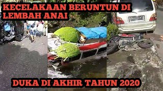 innalilahi wa Inna ilaihi Raji'un... tabrakan beruntun di air mancur lembah Anai  tanah datar