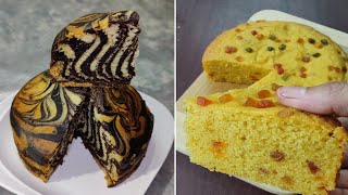 2 Eggless Cake Recipe without oven | two different cake recipe | Flavours Touch