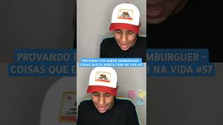 Provando Bala Fini de Hambúrguer - #shorts #fini #bala #viralvideo #youtubeshorts