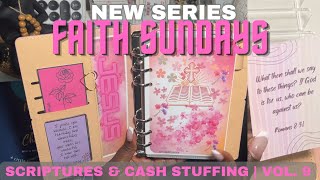 Faith Sunday Savings | Scriptures & Cash Stuffing $40 | Vol. 9💕