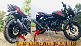 Finally Aero wheel covers in Pulsar 150 || Trending Modification in Pulsar 150 || Aadimotovlogs