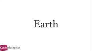 How to pronounce Earth