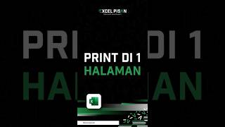 Cara Print Di 1Halaman Microsoft Excel#belajarexcel #rumusexcel #microsoftexcel