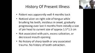 Case Presentation - Carcinoma Tongue (22.09.23)