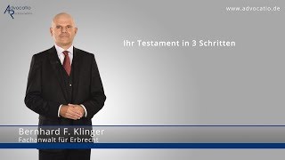 Testament: So schreiben Sie es richtig | Advocatio München