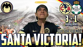 AMÉRICA 3-1 SANTOS | ¡SANTA GOLIZA! | QUE VERGÜENZA CON EL VAR! | GOLES Y REACCIONES