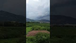 Beautiful India Aravali Range #aravali #mountains #scenery #indianrailways #monsoon