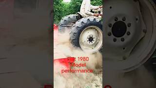 Fiat 480 Tractor Performance in Orange Garden • #tractors #tractor #farmequipment #automobile