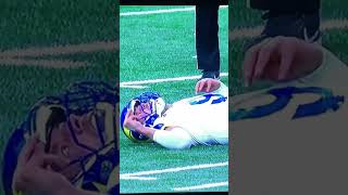 Matthew Stafford takes big hit #instagram #nfl #shorts #football #detroitlions #rams