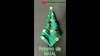 Pinheirinho de Natal de papel