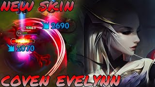 Wild Rift PBE Server:JG NEW SKIN COVEN EVELYNN FULL GAMEPLAY ( ITEM/ RUNES)