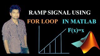 Ramp signal plot  in matlab using for loop