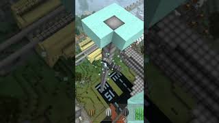 Droping a zebra from very toll tower #minecraft #mine #trending #viral #technogamerz