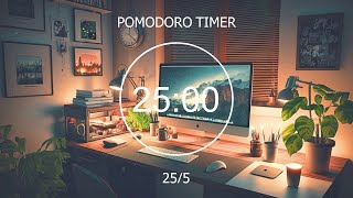 25/5 Pomodoro Timer Lofi 📚 Focus Station: Study, Work & Relax [chill lo-fi hip hop beats]