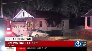 VIDEO: Multiple crews respond to house fire in Stafford