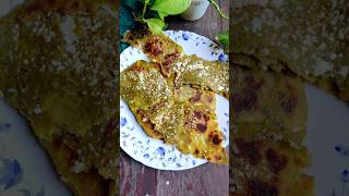 Palak Paneer Paratha| Spinach Paratha Recipe #shorts #viralvideo #food #recipe #paratha