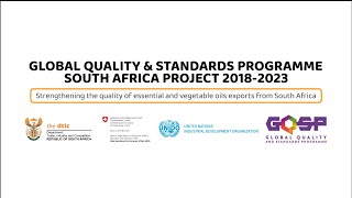 Global Quality & Standards Programme: South Africa project 2018-2023