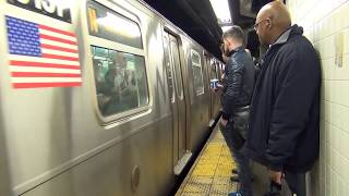 MTA Subways - Kawasaki R160B #9157 on the (N) at Lexington Avenue/59th Street (2016 Video)