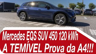 Mercedes EQS SUV 450+: a TEMÍVEL prova da A4