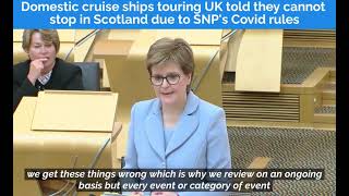 Domestic cruise ships touring UK told they cannot stop in Scotland