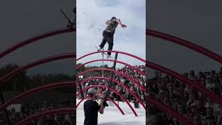 Would you skate a rainbow rail this big? Thrasher x Dime MTL x Vans Skate | Sub for more skate vids