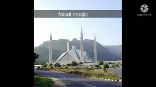 Faisal masjid | Pakistan  Beautiful mosque