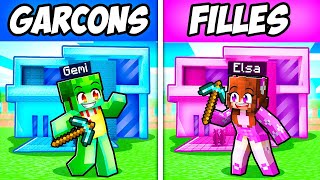 J'ai TRICHÉ en Build Battle FILLE VS GARCON sur Minecraft !