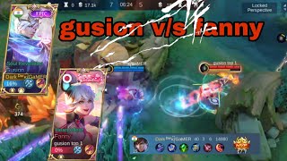 WHEN GLOBAL GUSION MET PRO FANNY IN RANK GAME!! (TOP GLOBAL VS TOP GLOBAL)