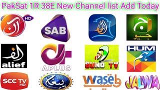 paksat@38e on Dish Size 6 feet new update .4.12.2022.latest all channel list paksat 38e c band💝💝