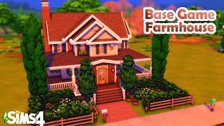 Base Game Farmhouse | Pack Restricted Sims 4 Speed-Build