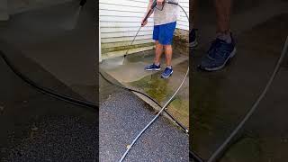 Pressure washing a filthy dumpster pad #satisfyingpressurewashing #pressureclean #cleaning