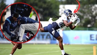 Titans Lose WR Treylon Burks To Injury, Gets Carted Off Practice - Treylon Burks Injured