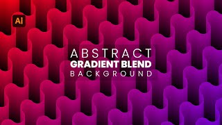 Abstract 3d Background gradient blend shapes in adobe illustrator CC 2022