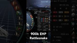 900k EHP Rattlesnake! #eveonlinegameplay #shorts #eveonline