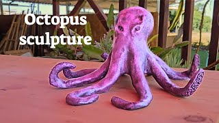 Ceramic Clay Octopus Sculpture 🦑