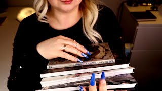 ASMR Book Collection 📚 Tracing Scratching Tapping with LONG Nails 📚 Japanese Artists 💋 Soft Spoken