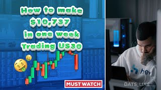 How To Make 10,000+ Dollars Trading US30 - Forex Live Trading Session - MUST SEE - Session #2