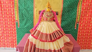 Simple and easy varamahalakshmi saree draping🪷🐘 | How to Drape saree for varamahalakshmi