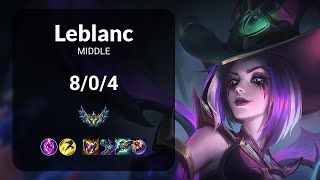 LeBlanc vs Aurora MIDDLE - KR CHALLENGER Patch 14.22