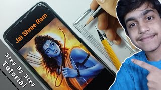 Celebrate Diwali with Art: Step-by-Step Tutorial for Drawing Ram Ji