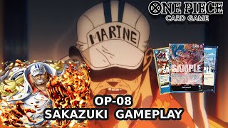 [OP-08] Make Sakazuki Great Again! Promo Sakazuki Deck & Gameplay | One Piece Card Game