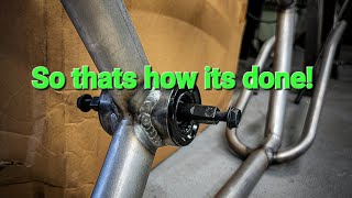 How-to American to Euro Bicycle Bottom Bracket Adapter, Installed.